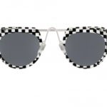 Occhiali da sole alain mikli 4011 001 6G Aujourd D Hui BW Damier Silver Lenti grey mirror silver Ottica Centro Russi Ravenna
